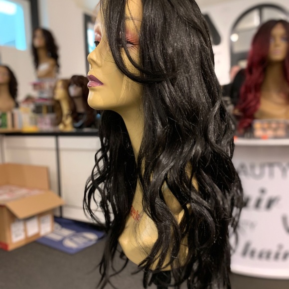 Full lace wig 2020 wig long loose waves black main image 5